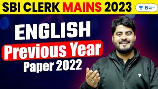 SBI Clerk Mains 2023  SBI Clerk Mains English Previous Year Question Paper  Vishal Parihar Sir [upl. by Nnahs355]