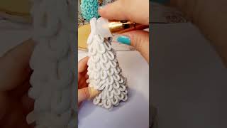 Choinka z resztek sznurka z makramy Tutorial how to make a macrame Christmas 🎄 ideas Christmas [upl. by Eggett]