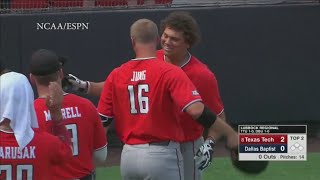 Texas Tech beats Dallas Baptist [upl. by Aneleiram]