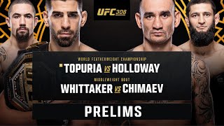 UFC 308 Prelims LIVE  ESPN MMA [upl. by Adrahc]