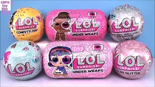 LOL Surprise Dolls BLING GLAM GLITTER Under Wraps Wave 2 Series 1 3 Confetti POP Unboxing [upl. by Nitsua389]