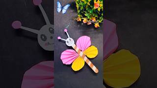 Easy kids butterfly craft🦋🧡😨shorts viralvideo trending funny story diy reels craft kidsfun [upl. by Anived623]