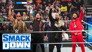 FULL SEGMENT — Rock and Reigns lay the SmackDown on the WWE Universe SmackDown Feb 16 2024 [upl. by Secunda]