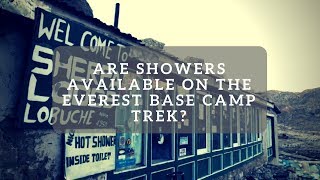 Are showers available on the Everest Base Camp trek [upl. by Aicilak126]