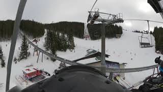 Jasná ski resort Chopok Slovakia A chairlift B5 from Koliesko to Luková in VR360 GoPro Max [upl. by Erickson]