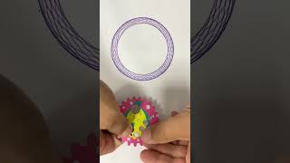 “The perfect multicolored Spirograph shape“ satisfying diy art relaxing [upl. by Vladamar822]