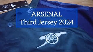 UNBOXING Arsenal kit Third 3rd Jersey 20232024 [upl. by Gnirps]