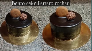 Ferrero rocher bento cake design full making videos [upl. by Enelyam912]