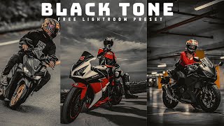 Black Tones Presets  Motorcycle Lightroom Presets  Free DNG Melanin presets [upl. by Danais]