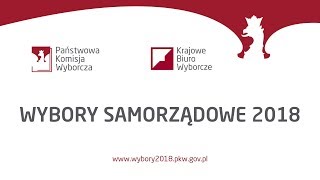 Studio Wyborcze PKW  WYBORY SAMORZĄDOWE 2018 [upl. by Palumbo89]