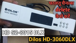 How to Delete Channels in MPEG4 SetTopBox One By One Or All Delete भी करे Dilos 3060 Dlx settings [upl. by Lozar]