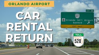 Car Rental Return to Orlando Airport Florida  Alamo Dollar Enterprise National Thrifty Car Rentals [upl. by Rowland798]