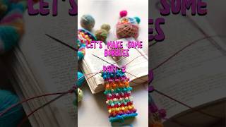 Making a bobble with a crochet hook knitting Part 2 [upl. by Larue]