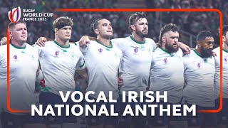 VOCAL Irish National Anthem  Rugby World Cup 2023 [upl. by Eoin]