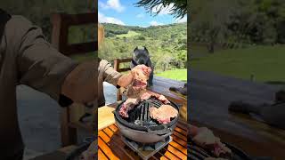 Bife Ancho  Hoje tem Churrasco 🥩 americanbully [upl. by Mavra126]