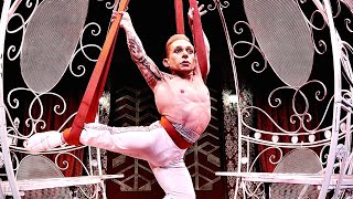 Alan Silva Cabaret le cirque Niagara Falls OLG theater aerialist aerial straps and aerial silks [upl. by Hsejar894]