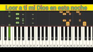 Loor a ti mi Dios Voceros de Cristo notas en piano por Bb [upl. by Aecila402]