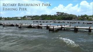 Rotary Riverfront Park Fishing Pier in Titusville Florida [upl. by Aggappe]