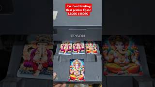 How to Pvc Card Printing Best printer Epson L8050 L18050 Best Photo Print printersupport [upl. by Astrea]