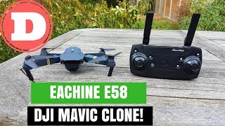 Eachine E58 InDepth Review amp Unboxing  DJI Mavic Clone [upl. by Morgun]