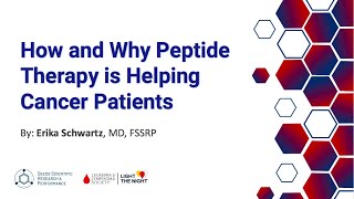 How and Why Peptide Therapy Is Helping Cancer Patients  Erika Schwartz MD [upl. by Alegnasor]