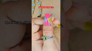 Striping tape nail art design at home for beginners 💅tranding shortsfeed nailart viralvideos [upl. by Scriven103]