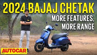 2024 Bajaj Chetak review  Do the upgrades to the electric scooter add up  Ride autocarindia1 [upl. by Aloisius5]