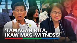 Duterte invites Castro to witness a murder Ayoko maging katulad mo she answers [upl. by Natsirt]