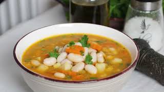 The famous Greek bean soup  Fasolada  So delicious and easy to prepare [upl. by Ohara]