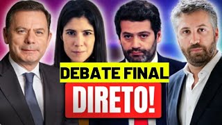 EM DIRETO DEBATE FINAL  ELEIÇÕES LEGISLATIVAS 2024 EM PORTUGAL CHEGA PAN PS PSD BL CDU PCP [upl. by Elledoj]