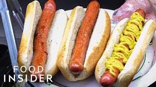 How Nathans Makes The Most Legendary Hot Dogs In NYC  Legendary Eats [upl. by Ahola709]