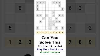 Solve Daily Sudoku New Puzzles Every Day  Sudoku Puzzle 21 sudokuchallenge [upl. by Damien]