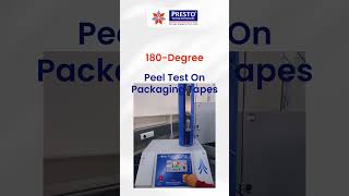 180 degree peel test on packaging Tapes  presto Group [upl. by Nelleyram]