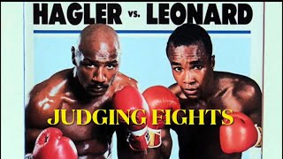 Hagler vs Leonard JUDGING FIGHTS [upl. by Nichani]