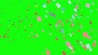 confetti overlay green screen video for Youtubers copyright free [upl. by Ahsikym477]