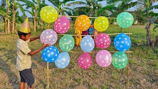 outdoor fun with Flower Balloon and learn colors for kids by I kids episode 162 [upl. by Nniroc]