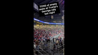 YIKES Tons of empty seats at Trumps rally last night [upl. by Lerrud]