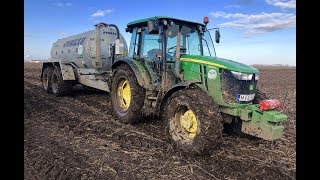 John Deere 5100M  Joskin  Hígtrágya kijuttatás  Slurry 2018 [upl. by Deer]