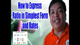 How to express ratio in simplest forms and rates  Grade 6 Elementary Level [upl. by Aninaig]