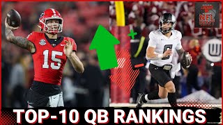 Carson Beck climbs high in latest top10 QB rankings for 2025 NFL Draft [upl. by Dita]