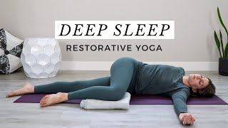 Relaxing Restorative Yoga for Deep Sleep 20 Minutes [upl. by Sarene]