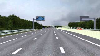 Watch the planned Smart Motorway on the M1 in South Yorkshire [upl. by Ettenuj]