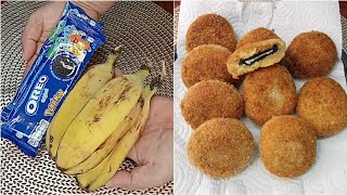 Gawin mo to sa saging na saba at oreo magugulat ka sa kalalabasan napakasarap palasagingsaba recipe [upl. by Lemar]