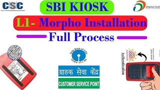 MORPHO L1 INSTALLATION SBI BANKING [upl. by Otsirave]