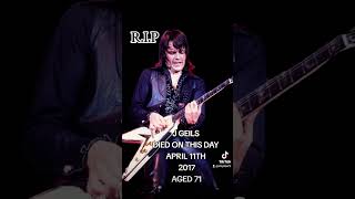 J Geils Died On This Day April 11th 2017 RIP He is 71 jgeils guitarist rip [upl. by Nojid67]