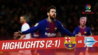 Resumen de FC Barcelona vs Deportivo Alavés 21 [upl. by Vas]