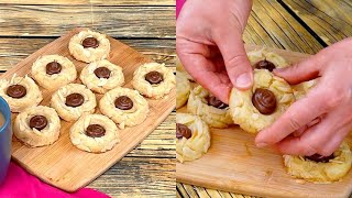 Biscotti alle mandorle con crema di nocciole pronti con pochissimi ingredienti [upl. by Westfall]