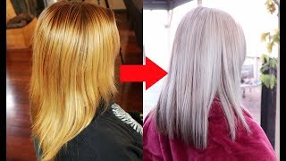 From YELLOW to PLATINUM in 1 DAY AT HOME Salon Results  Home NO DAMAGE [upl. by Eitsirhc888]