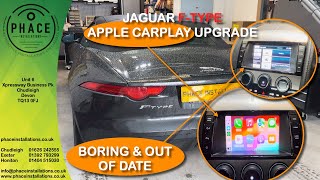 JAGUAR F TYPE APPLE CARPLAY UPGRADE FROM PHACE HD 1080p [upl. by Juanita]