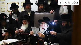 Viznitz Rebbe Davening In Viznitz on the Tzemach Tzadiks Yahrtzeit [upl. by Senalda]